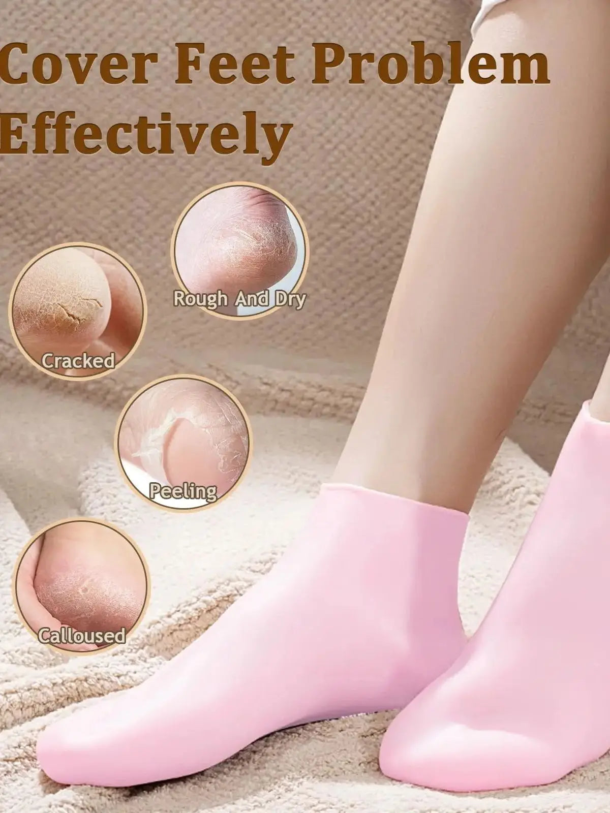 Silicone Foot Care Socks for Softening Cracked Heels - Smarsty