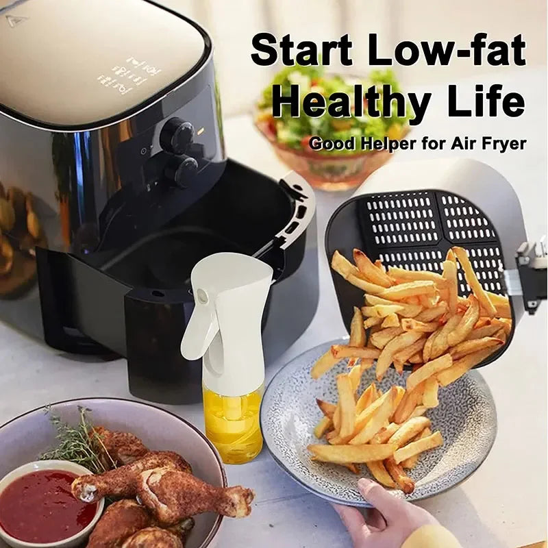 200/300/500ml Oil Spray Bottle BBQ Cooking Olive Oil Sprayer Plastic Baking Oil Spray Empty Bottle Vinegar Bottle Or Oil brush - Smarsty