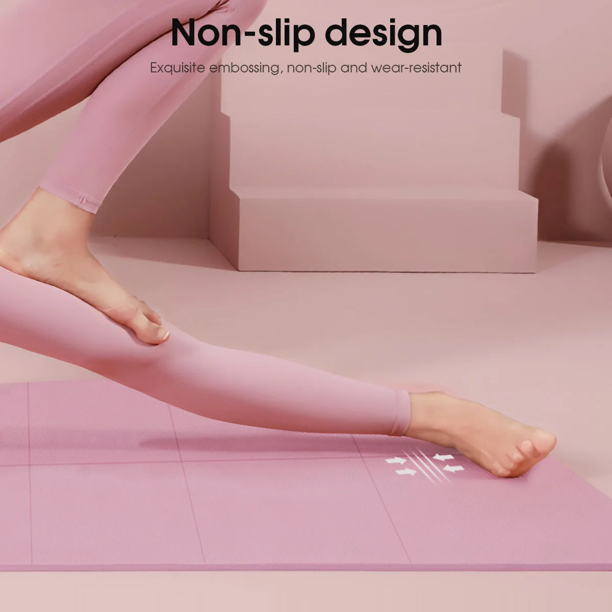 Yoga Mat Pilates Fitness Mat 3/4/6mm Thicknes Non Slip Yoga Cushion Travel Fitness Exercise Pad for Women Home Gym Floor Workout - Smarsty