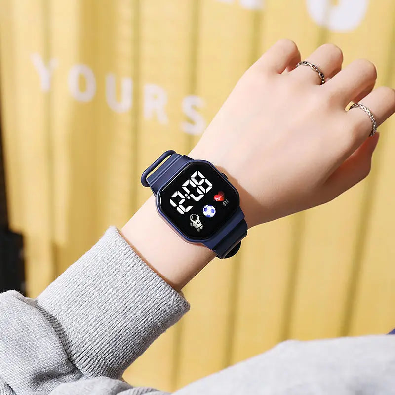 Kids Waterproof Sport Digital Watch with Silicone Strap - Smarsty