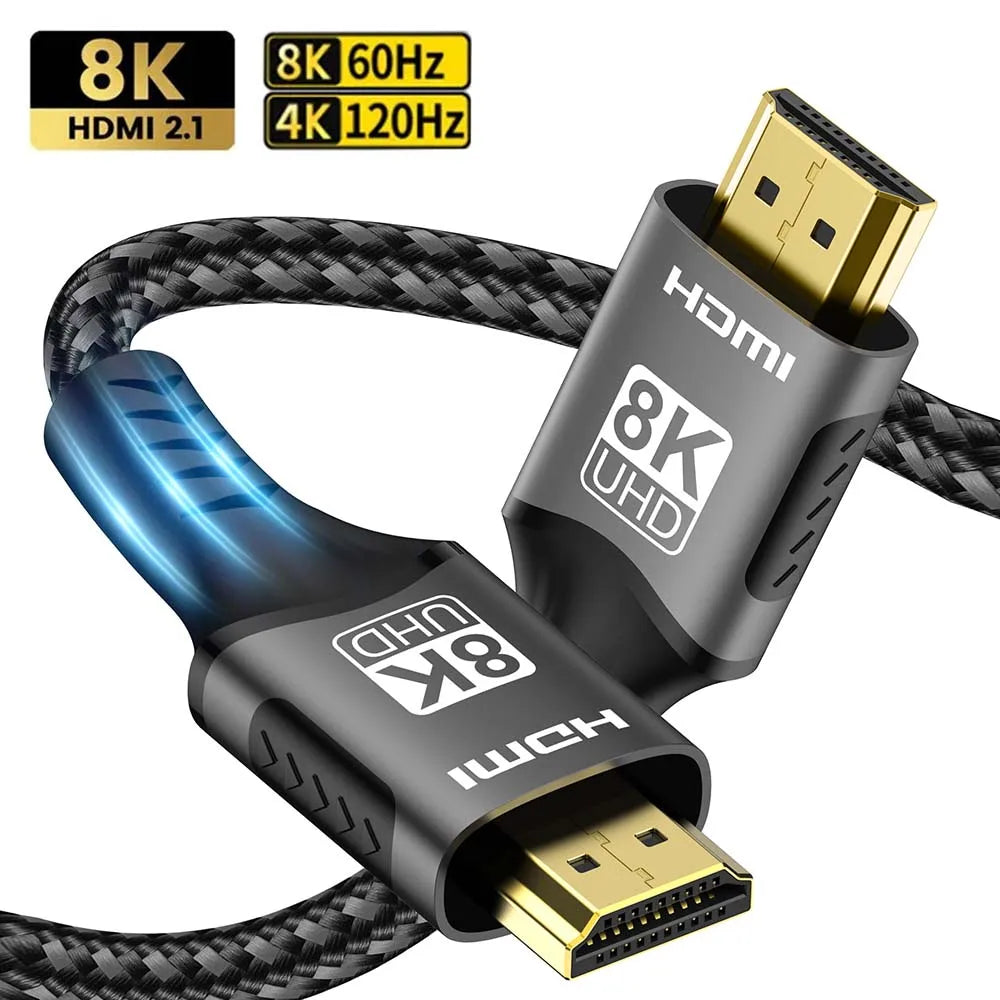 8K HDMI 2.1 Cable for High-Speed Gaming and Streaming - Smarsty