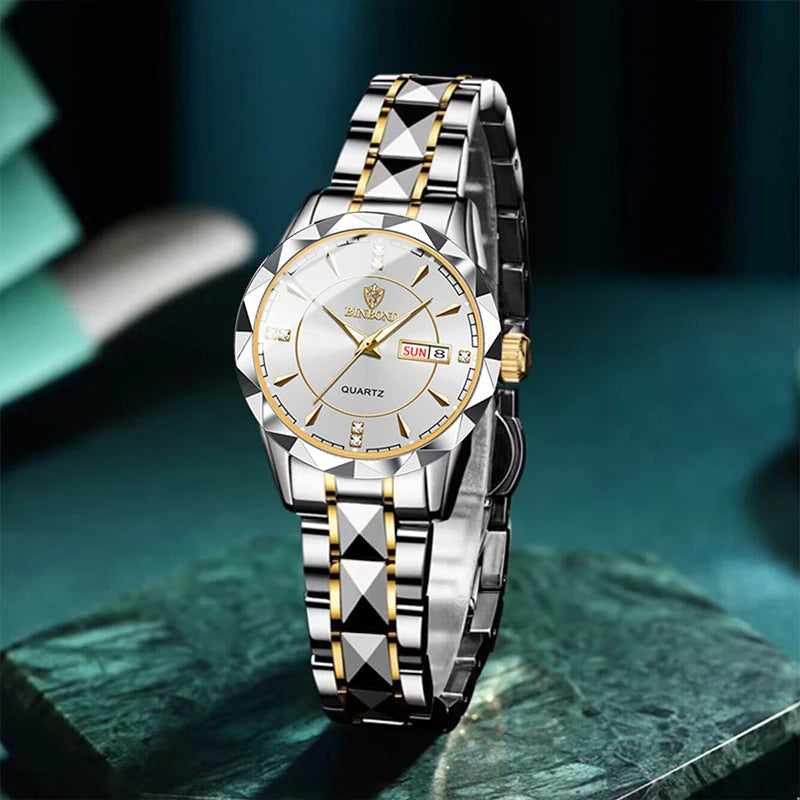 Luxury Waterproof Quartz Watch for Women with Luminous Feature - Smarsty