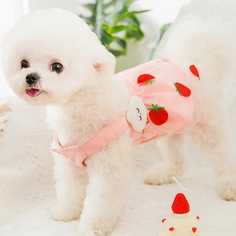 Cute Summer Dog Princess Dress with Bow Lace - Smarsty