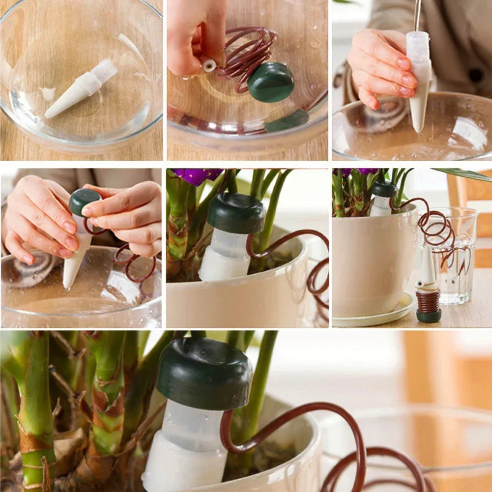 Self-Watering Drippers for Easy Indoor Plant Care - Smarsty