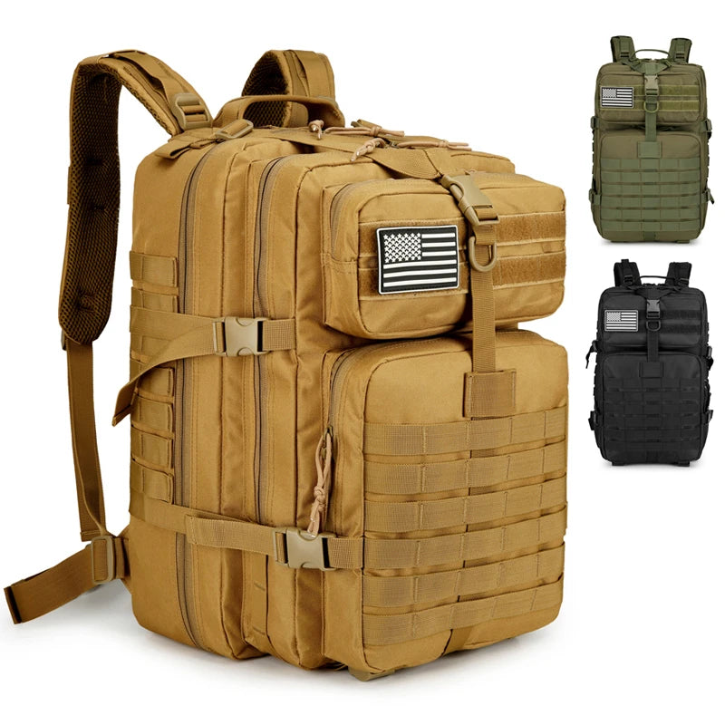 Hiking Backpack-Adjustable Shoulder Straps, Zipper Closure, Travel and Sports Backpack for Camping,Hiking,Cycling,Outdoor Sports - Smarsty