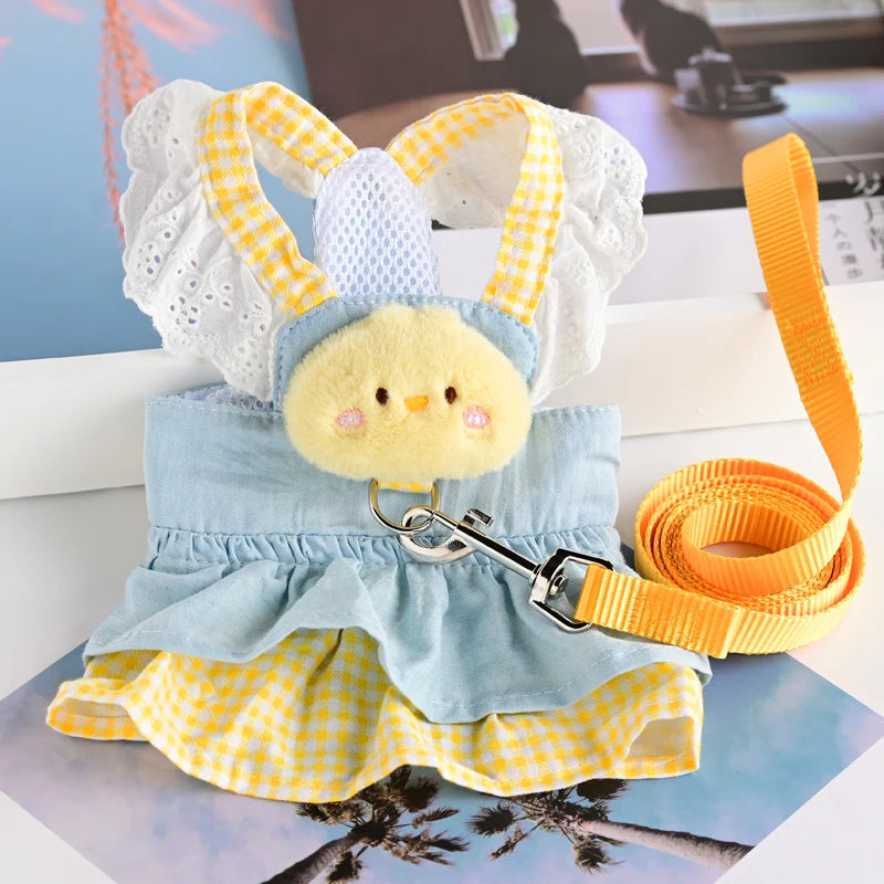 Lace Dog Harness Dress for Small Breed Comfort - Smarsty