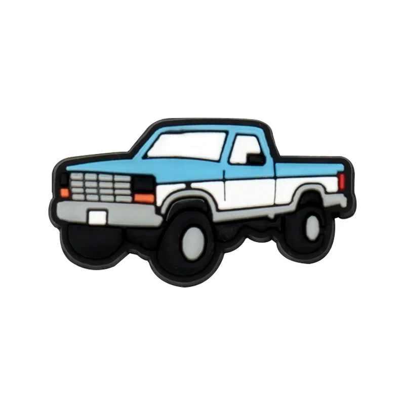 1-20pcs Car Shoe Charms Cool Vehicle Shoe Accessories Cartoon Decorations Pins for Men Boys Kids DIY Clog Buckle Garden Sandal