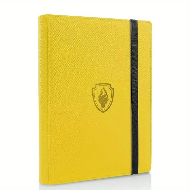 9 Pocket Card Binder, 360 Trading Card Holder Book, Premium PU Cover Zip Binder For Cards, Durable Side Loading Card Fold
