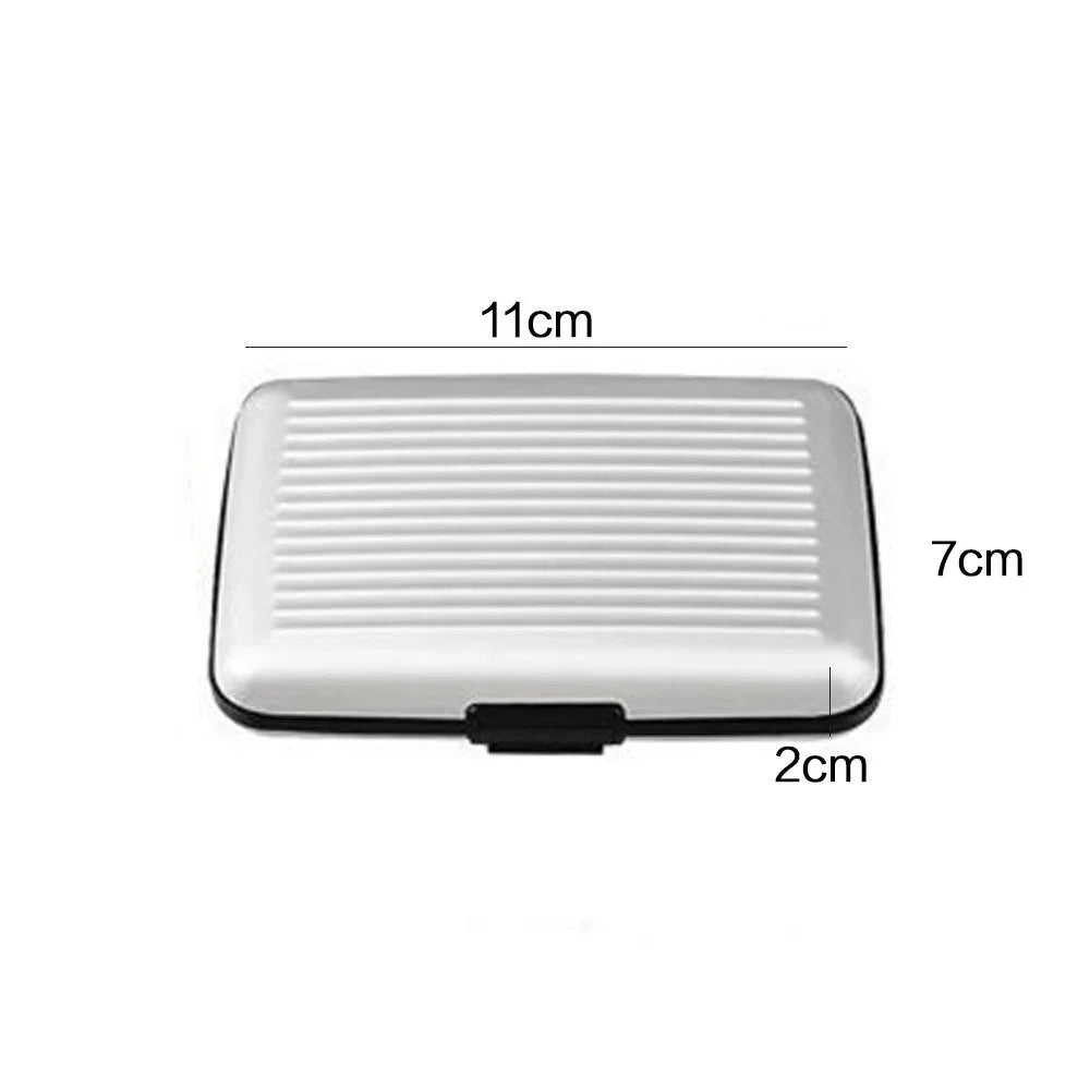 2025 RFID Blocking Metal Wallet Women Men Business ID Credit Card Protector Card Holder High Quality Waterproof Anti-scan Purse