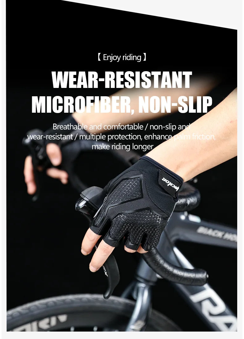 Breathable Half Finger Cycling Gloves Anti Slip Gel Pads - Smarsty