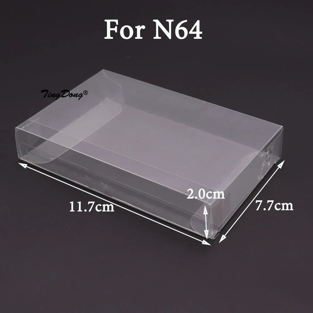 10PCS Clear Game Cartridge Box Protectors for Nintendo - Smarsty