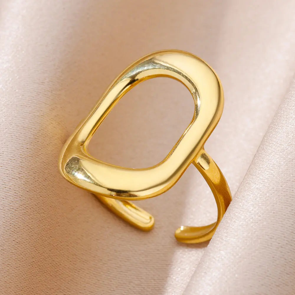 Luxury Gold 316L Stainless Steel Rings for Women - Smarsty