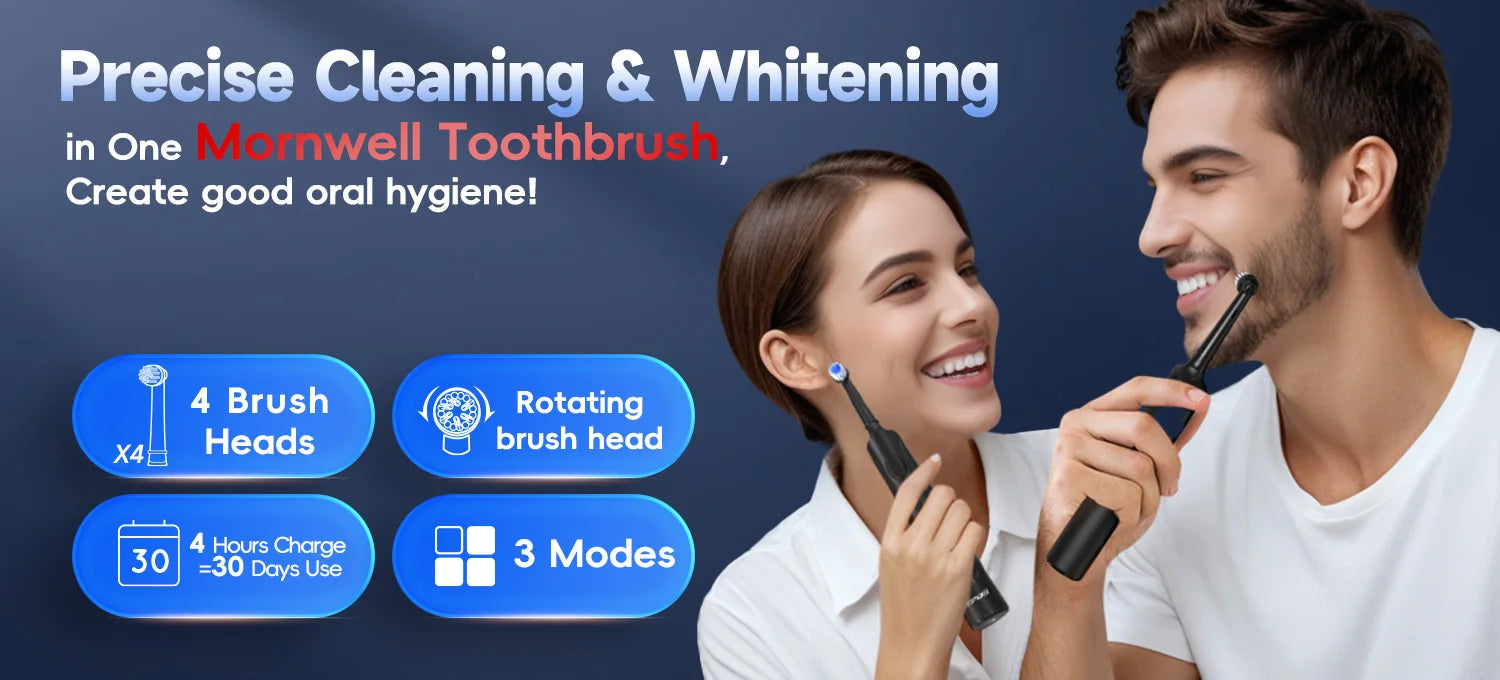 Rechargeable Sonic Electric Toothbrush with Deep Cleaning Modes - Smarsty