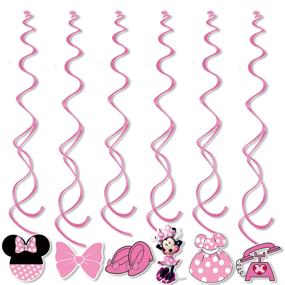 Minnie Mouse Birthday Party Disposable Tableware Set - Smarsty