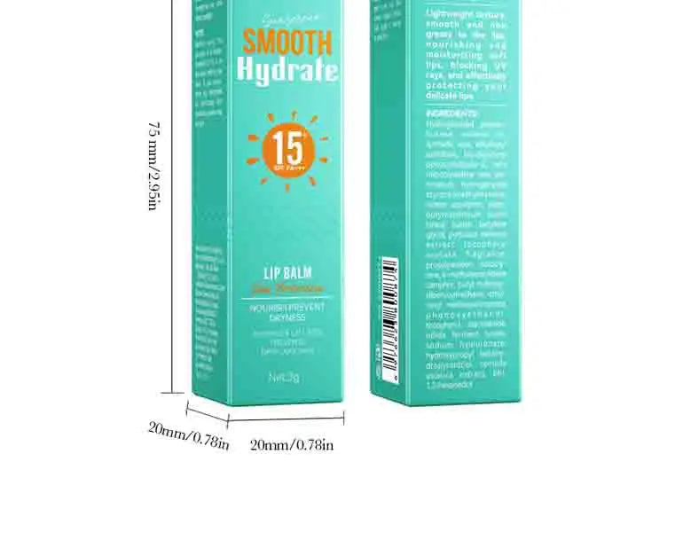 SADOER SPF 15 Lip Sunscreen Balm for Hydrated Lips - Smarsty