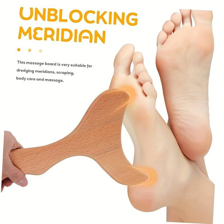 Wooden Massage Roller Tool Set for Lymphatic Drainage - Smarsty