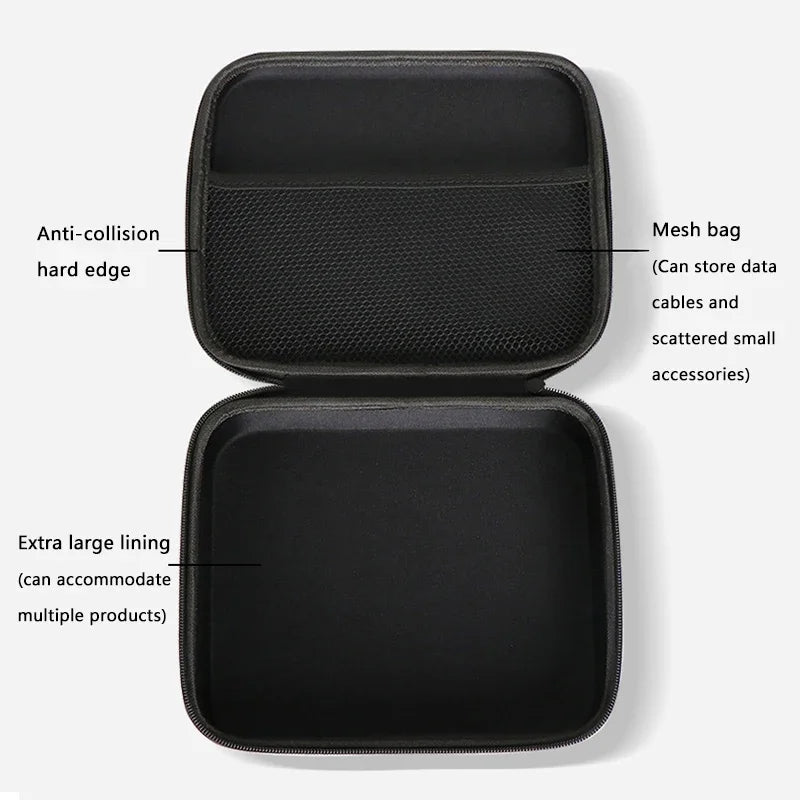 Multi Size EVA Hard Storage Box Travel Case Zipper - Smarsty