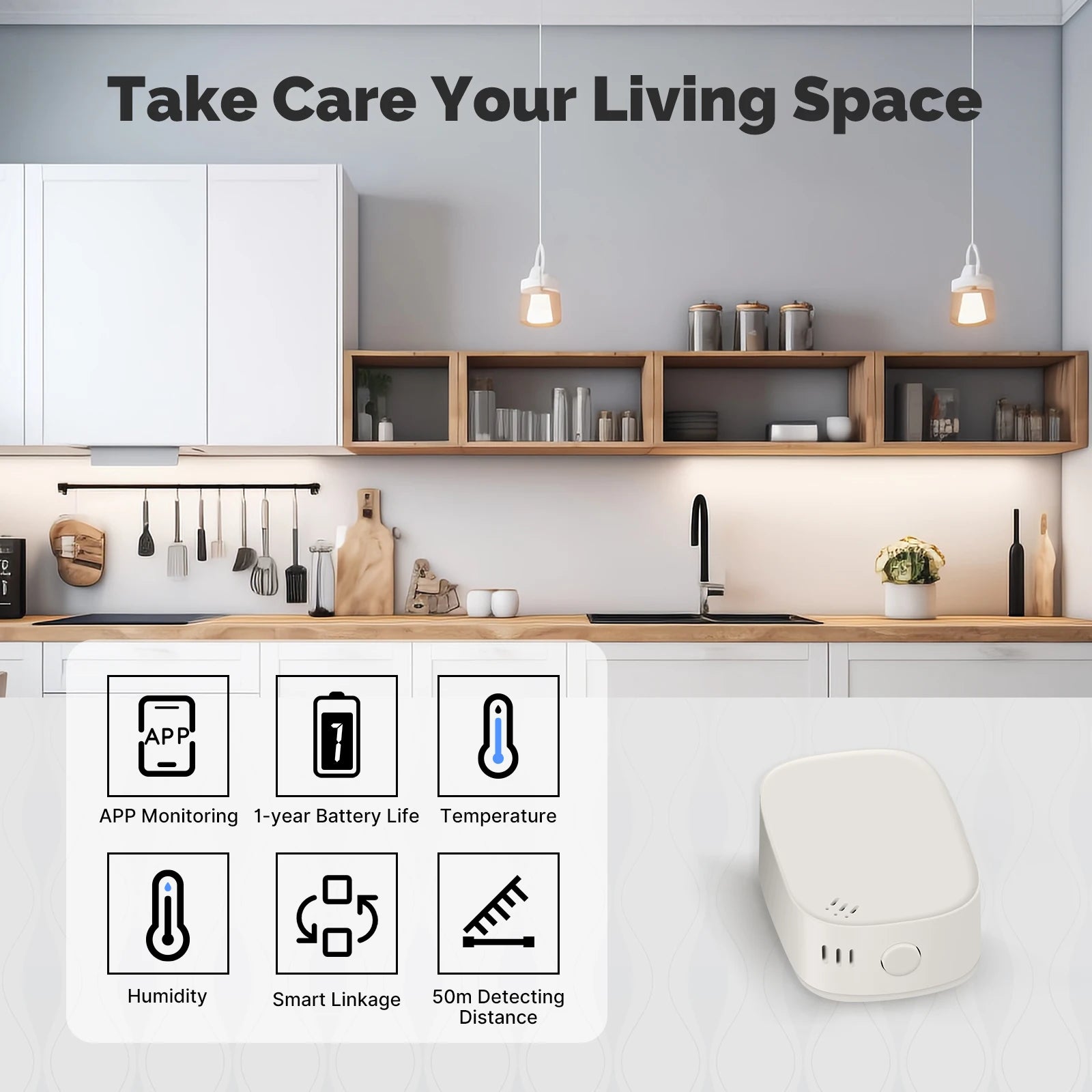 MOES Zigbee Smart Temperature Humidity Sensor With App Monitoring - Smarsty