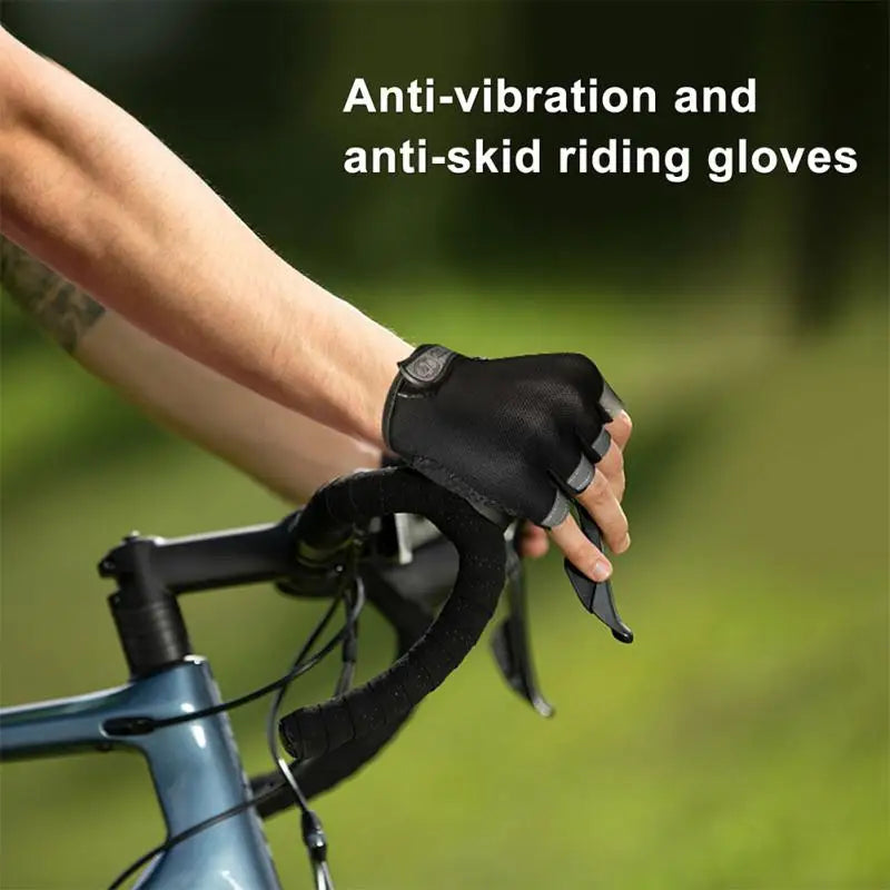 Breathable Half Finger Cycling Gloves Anti Slip Shock Absorption - Smarsty