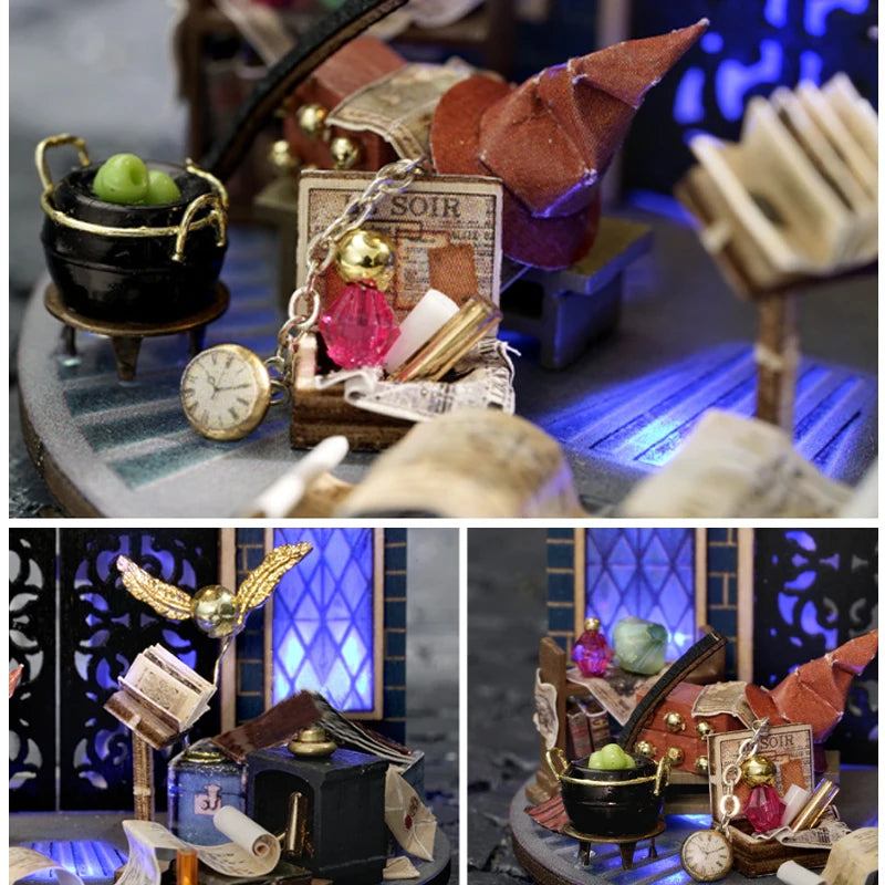 Mini DIY Kit For Doll House Making And Assembling Room Models Toys Home And Bedroom Decorations With Furniture Wooden Crafts by Smarsty