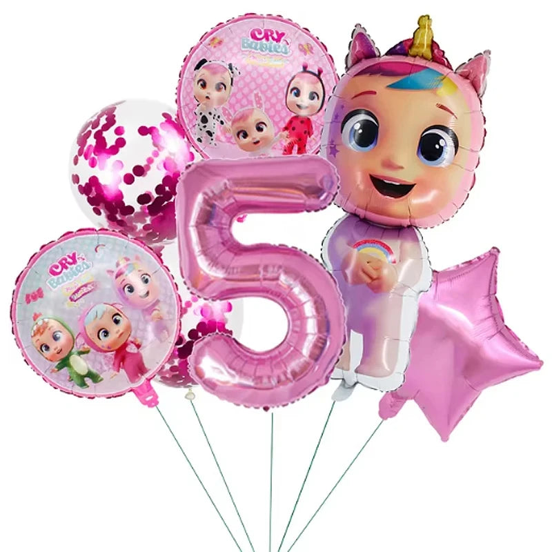 Cry Babies Birthday Party Decorations Tableware Set - Smarsty