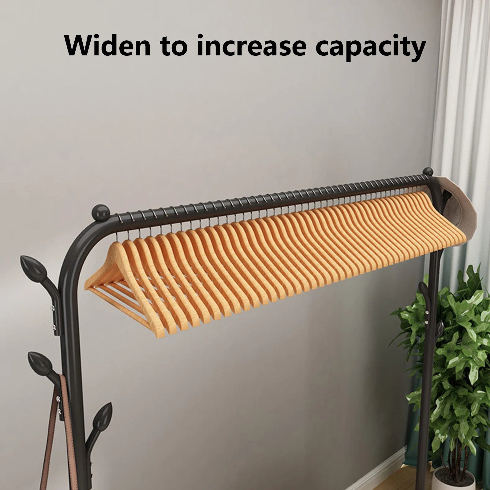 Floor standing clothes rack, single pole clothes drying rack, simple clothes drying pole, clothes rack