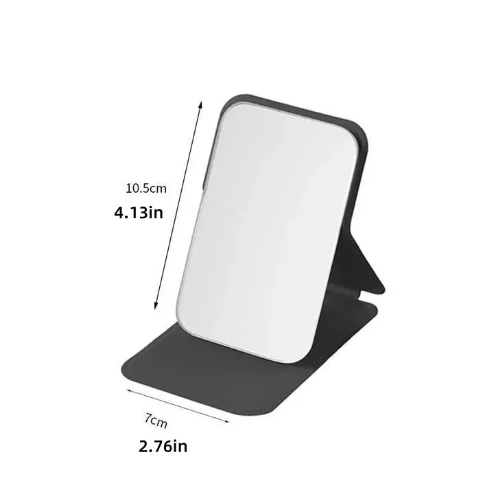 Portable Foldable Makeup Mirror with PU Leather Case - Smarsty