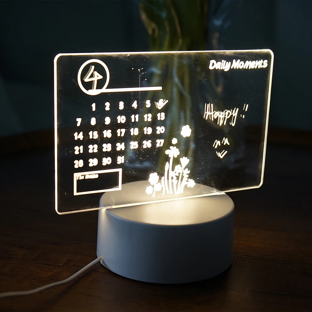 LED Rewritable Message Board Night Light for Kids - Smarsty