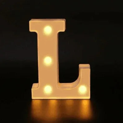 Colorful LED Letter Light for Weddings and Birthdays - Smarsty