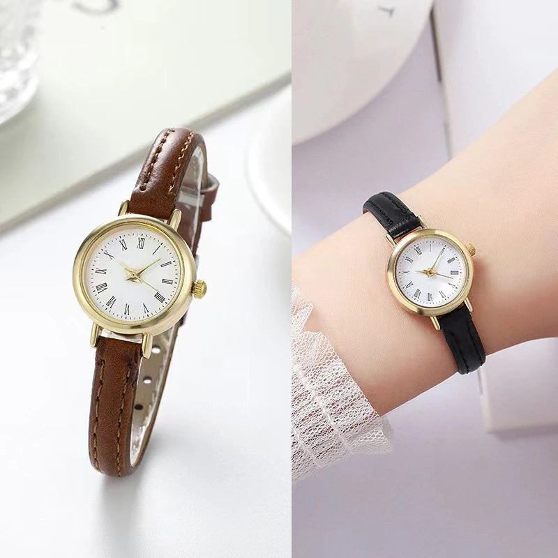 Fashionable Women's Quartz Watch with Leather Band - Smarsty