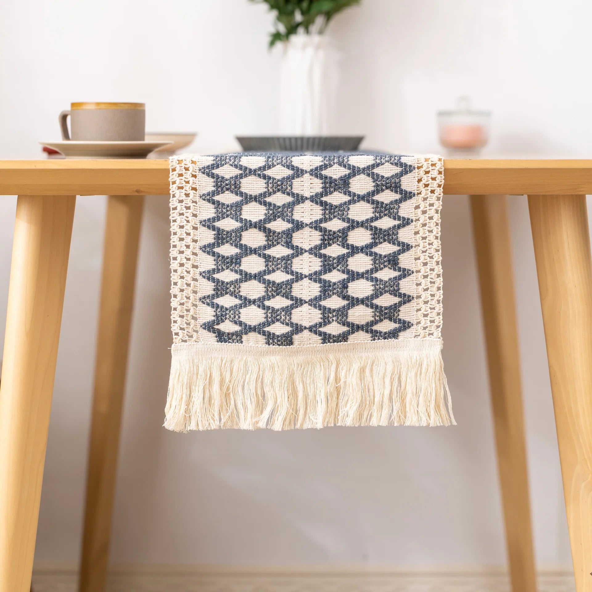 Cotton Linen Table Runner for Elegant Wedding Decor - Smarsty