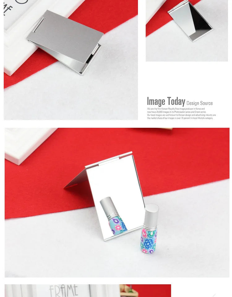 Portable Aluminum Folding Makeup Mirror for Travel - Smarsty