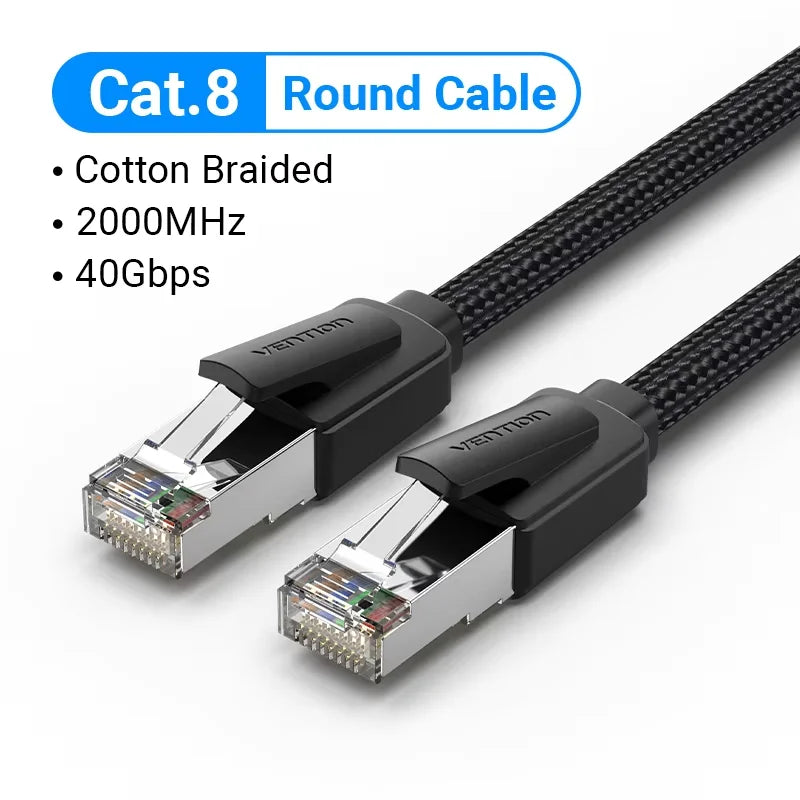 High-Speed Vention Cat8 Ethernet Cable 40Gbps - Smarsty