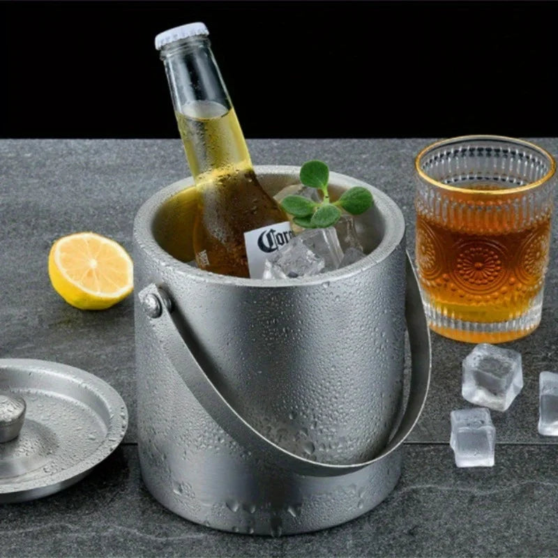 Stainless Steel Insulated Ice Bucket for Parties - Smarsty