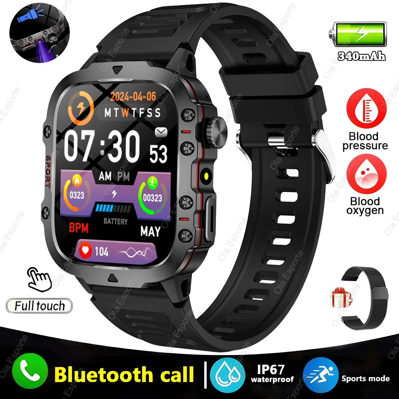 Xiaomi Military Smart Watch for Men with Health Monitor - Smarsty