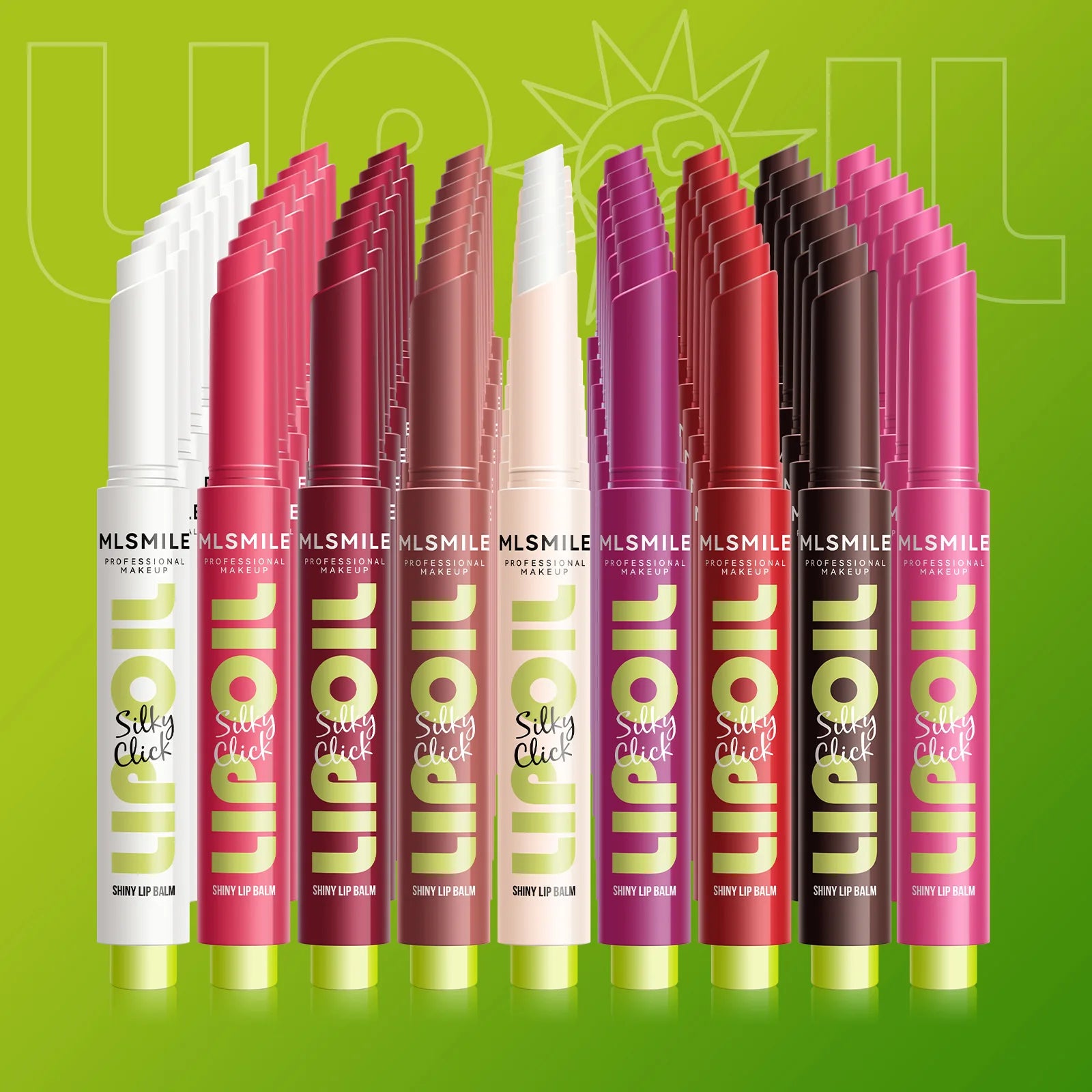 MLSMILE Multi-Color Hydrating Lip Gloss with Mirror - Smarsty