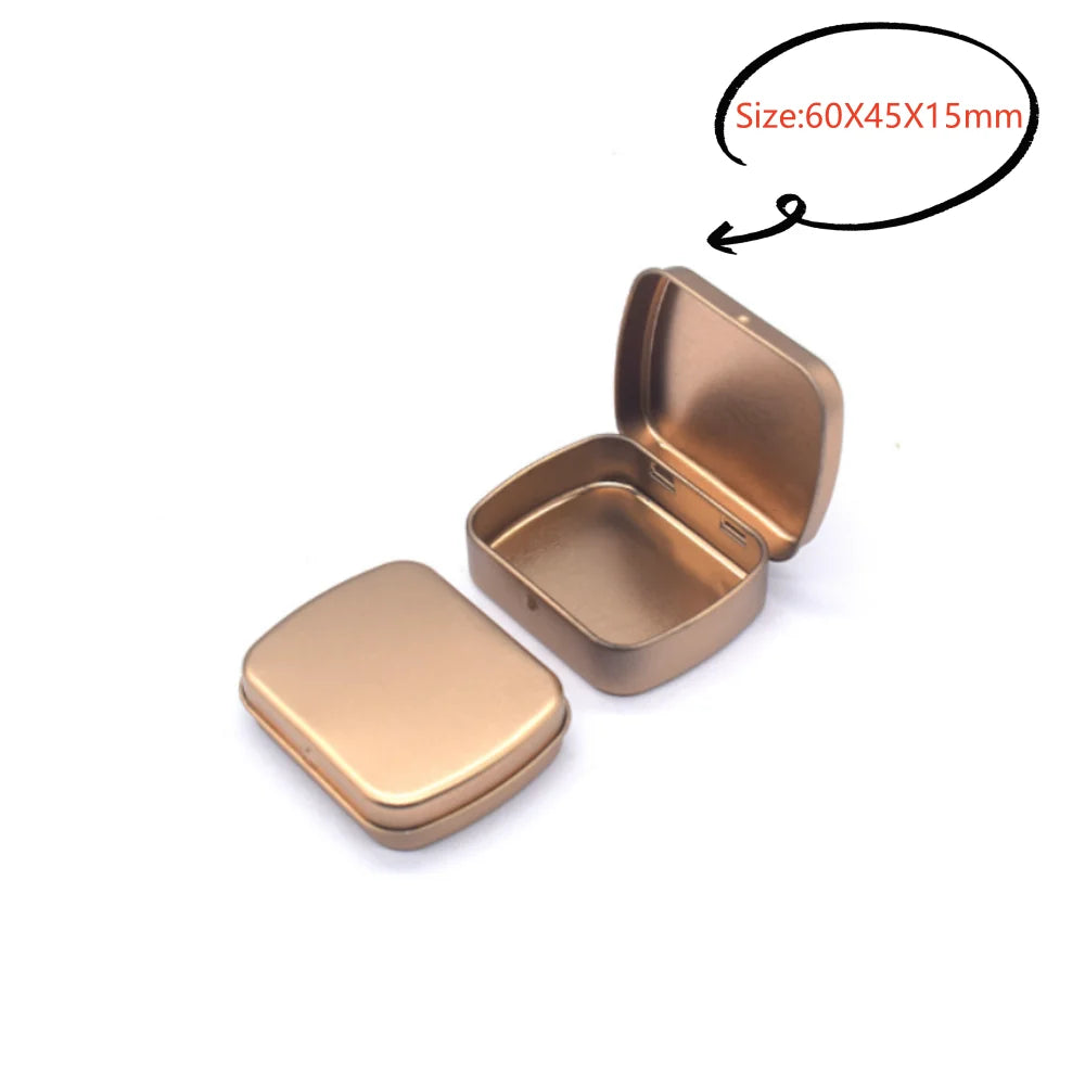 Small Metal Storage Box for Jewelry and Coins - Smarsty