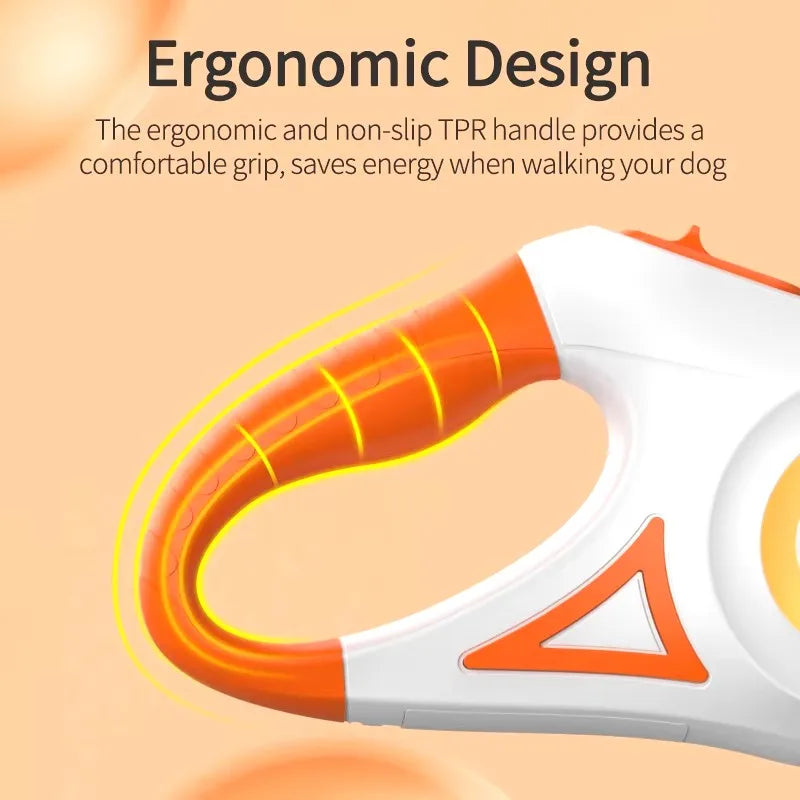 5M Automatic Retractable Dog Leash with LED Flashlight - Smarsty