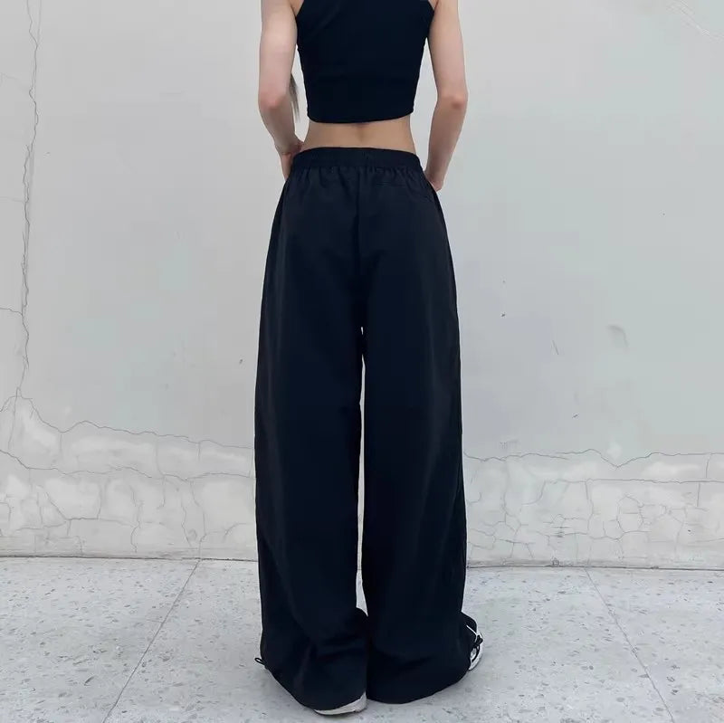 Women Casual Joggers Pants Fashion Streetwear Oversized Sports Wide Leg Pants Hip Hop Y2k Sweatpants High Waist Baggy Trousers - Smarsty