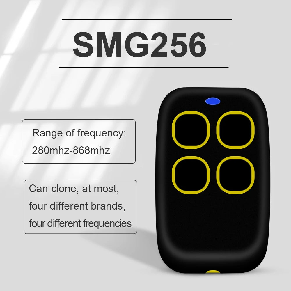 Garage Door Remote Control Duplicator with Multi-Frequency Support - Smarsty