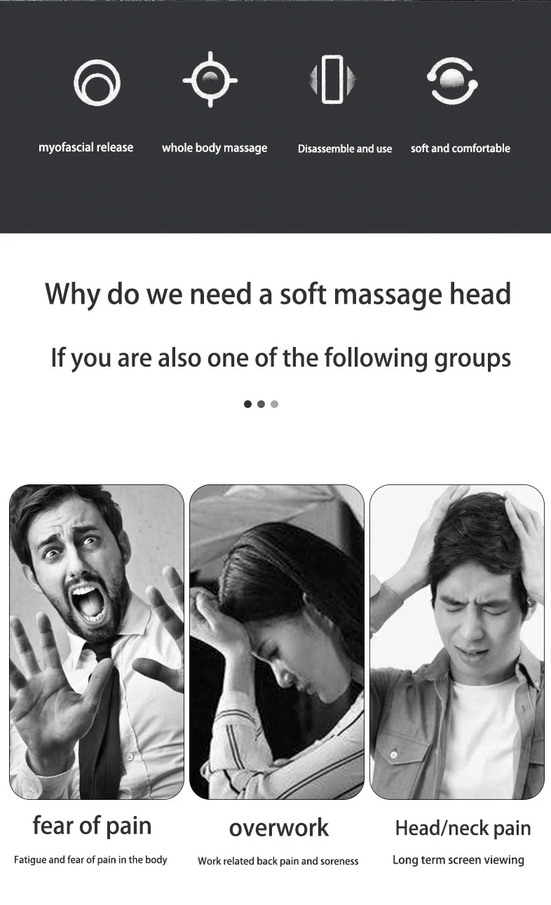 Silicone Massage Gun Head for Deep Tissue Relief - Smarsty