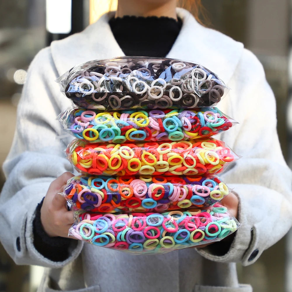 Colorful Nylon Elastic Hair Ties For Kids Gentle Hold - Smarsty