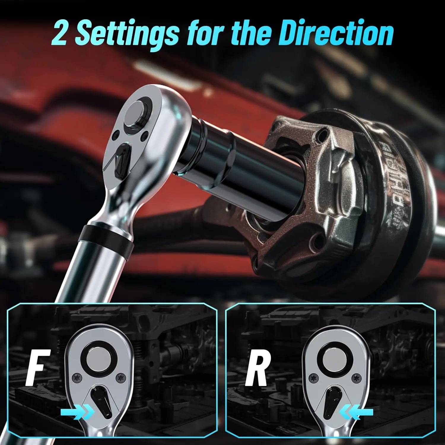 Seesii Digital Torque Wrench 1/2" Drive 340N.m 2% Torque Accuracy Electric Torque Wrench with 3 Adjustable Modes for Car Care