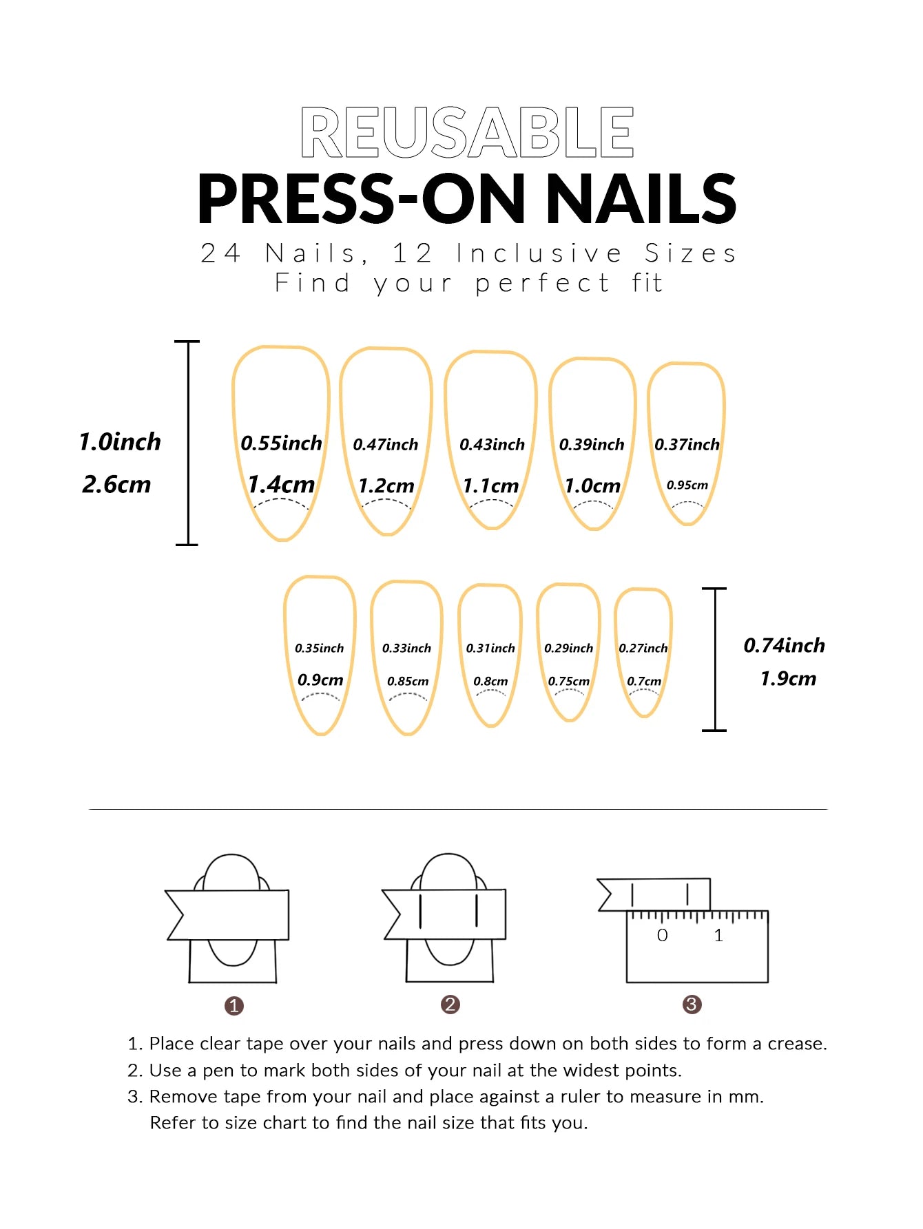 Stiletto Press On Nails Set with Black Silver Bowknot - Smarsty