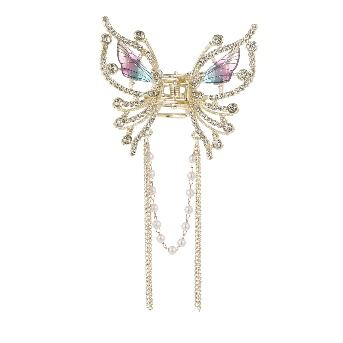 Korean Pearl Butterfly Hair Claw Clip For Women Stylish - Smarsty
