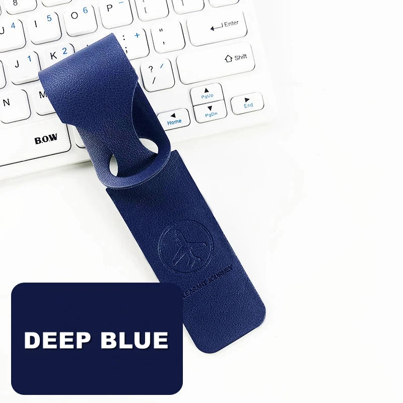 1PC PU Leather Luggage Tag Creative Baggage Suitcase Identifier ID Addres Holder Boarding Tags Portable Label Travel Accessories - Smarsty