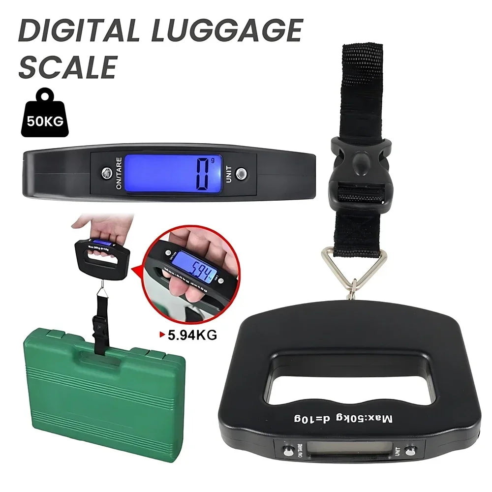 Digital Luggage Scale with Backlit Display for Travel - Smarsty