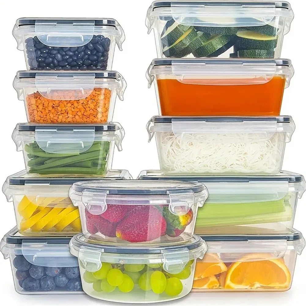 Kitchen Food Containers 12pcs-set,BPA FREE Lunch Box Sugar Cereals Storage Container by Smarsty