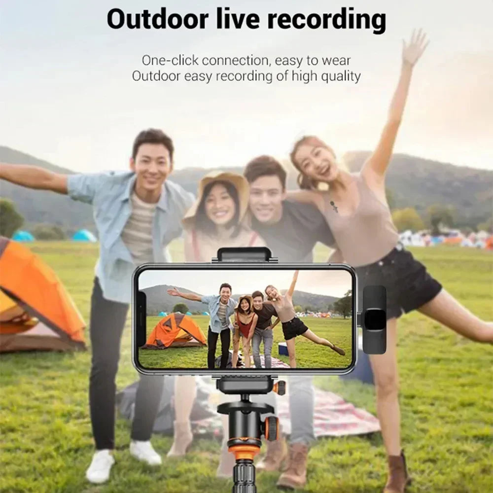 Portable Wireless Lavalier Microphone for Clear Live Streaming - Smarsty