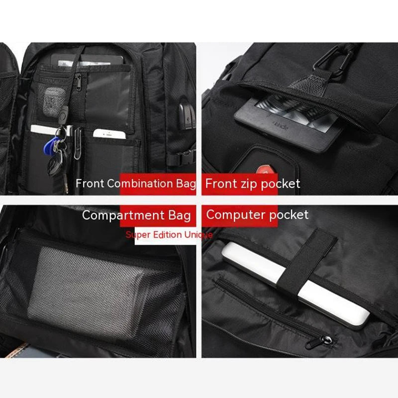 Large Travel Backpack Waterproof With Shoe Compartment - Smarsty
